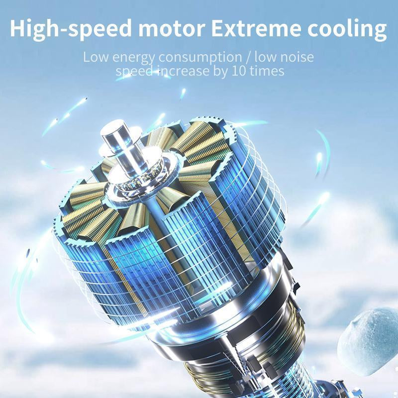 Compact and Versatile Portable Handheld Turbo Fan - Ideal Mini Fan for Home, Office, and Outdoors