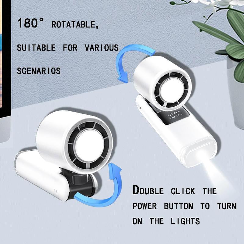 Compact and Versatile Portable Handheld Turbo Fan - Ideal Mini Fan for Home, Office, and Outdoors