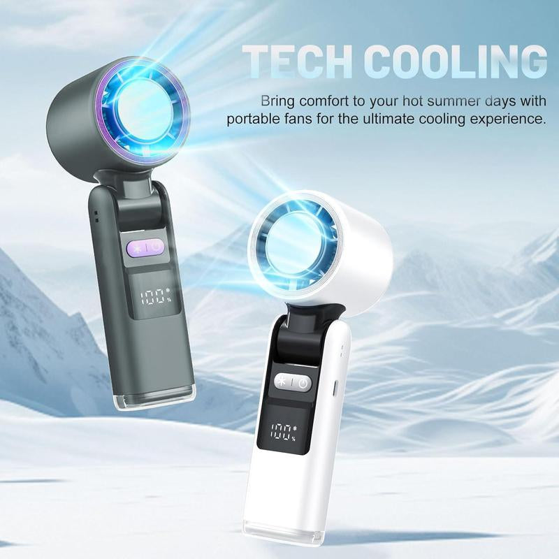 Compact and Versatile Portable Handheld Turbo Fan - Ideal Mini Fan for Home, Office, and Outdoors