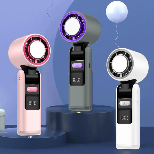 Compact and Versatile Portable Handheld Turbo Fan - Ideal Mini Fan for Home, Office, and Outdoors